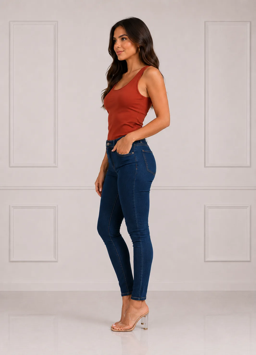 Blusa Feminina Poliamida Moda feminina Variadas da Loja Precinho10 lado/costas