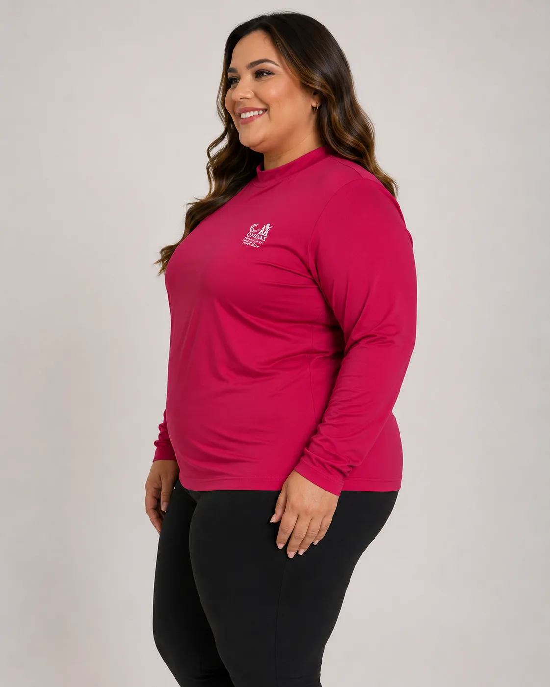 Blusa Plus Size com Proteção UV 50+ Moda feminina Variadas da Loja Precinho10 lado/costas