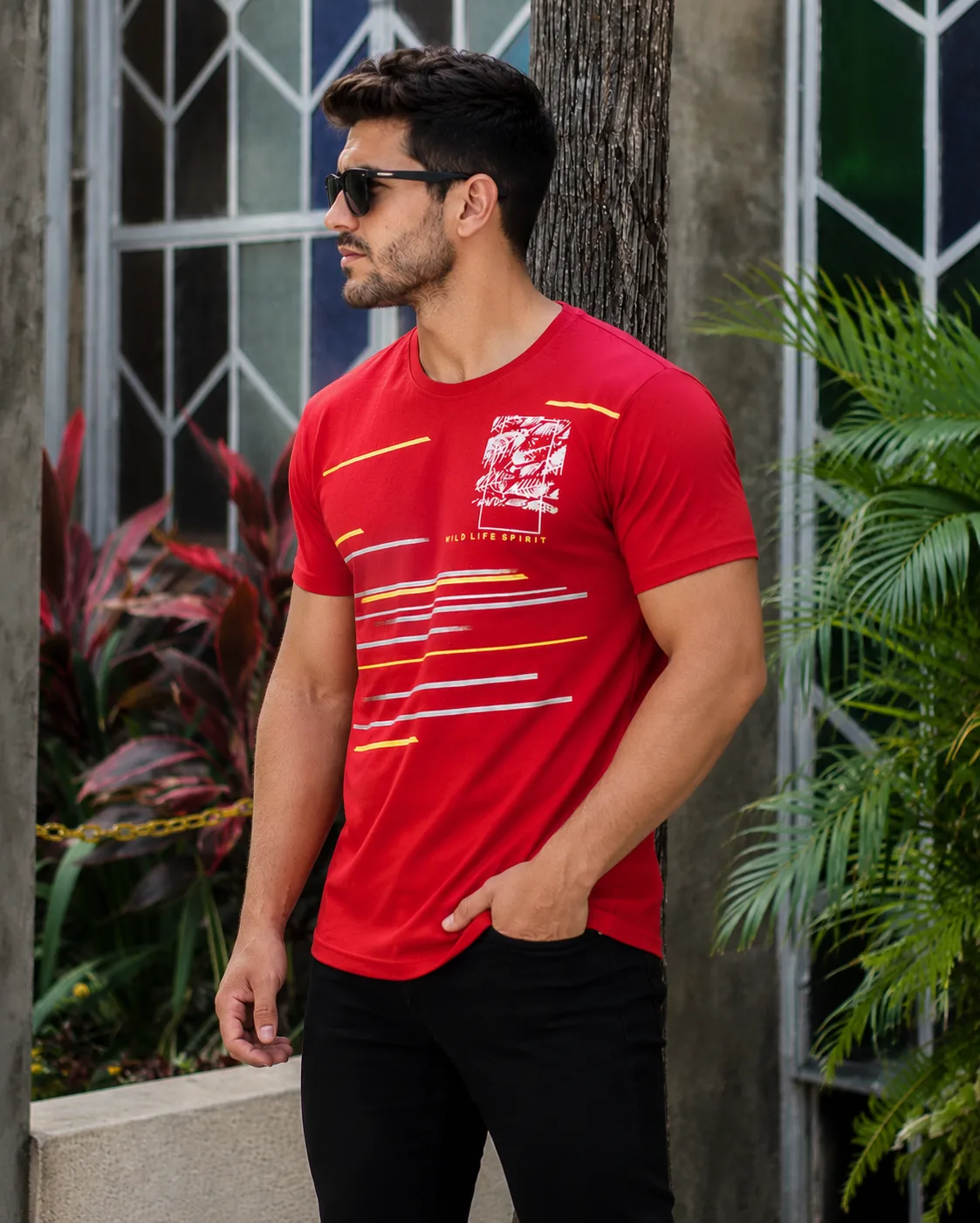 Camiseta Masculina Estampada Moda masculina Variadas da Loja Precinho10 lado/costas