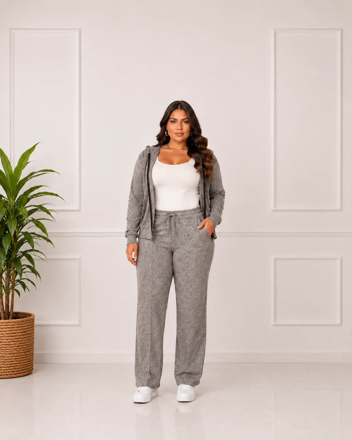 Conjunto Feminino Plus Size de Inverno Moda plus Variadas da Loja Precinho10