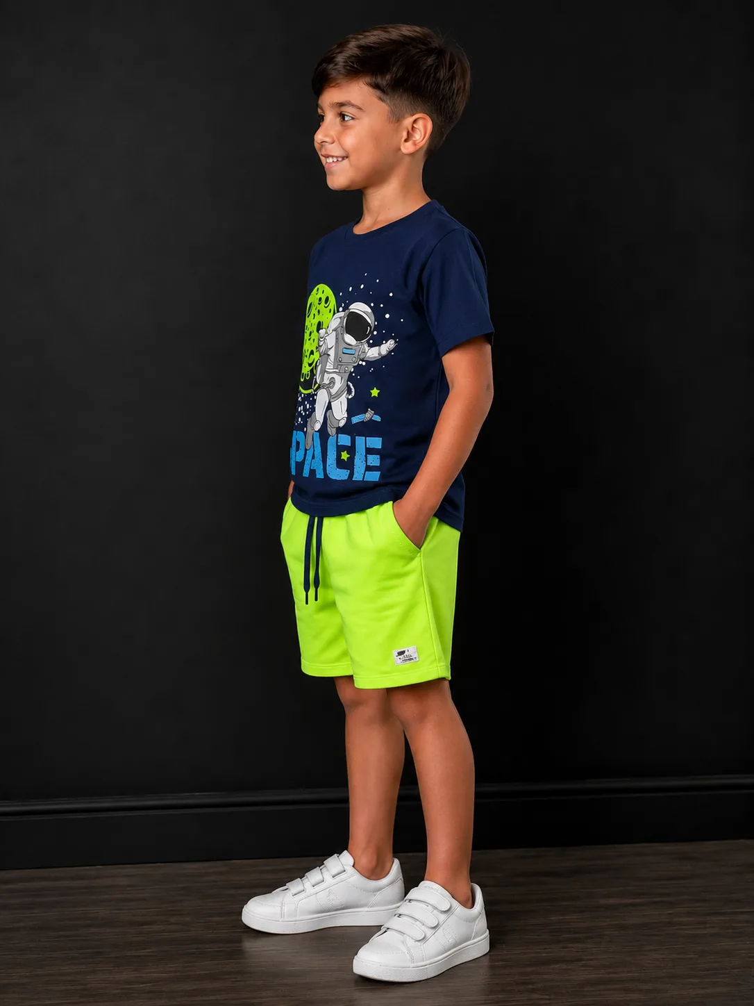 Conjunto Infantil Masculino Moda infantil Variadas da Loja Precinho10 lado/costas