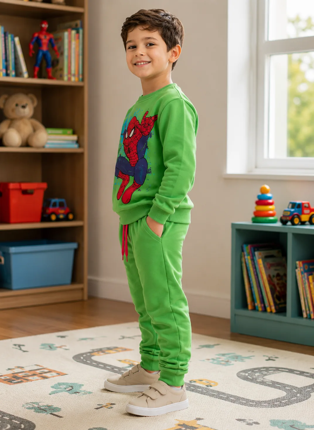 Conjunto Infantil Moletom Masculino Moda infantil Variadas da Loja Precinho10 lado/costas