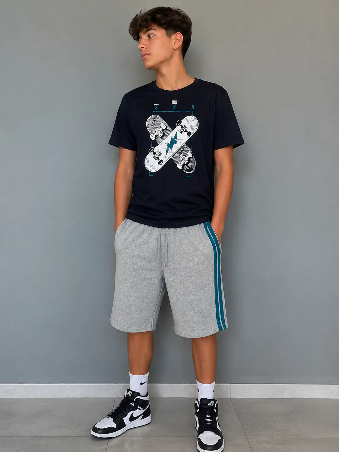 Conjunto Juvenil Masculino Moda infantil Variadas da Loja Precinho10