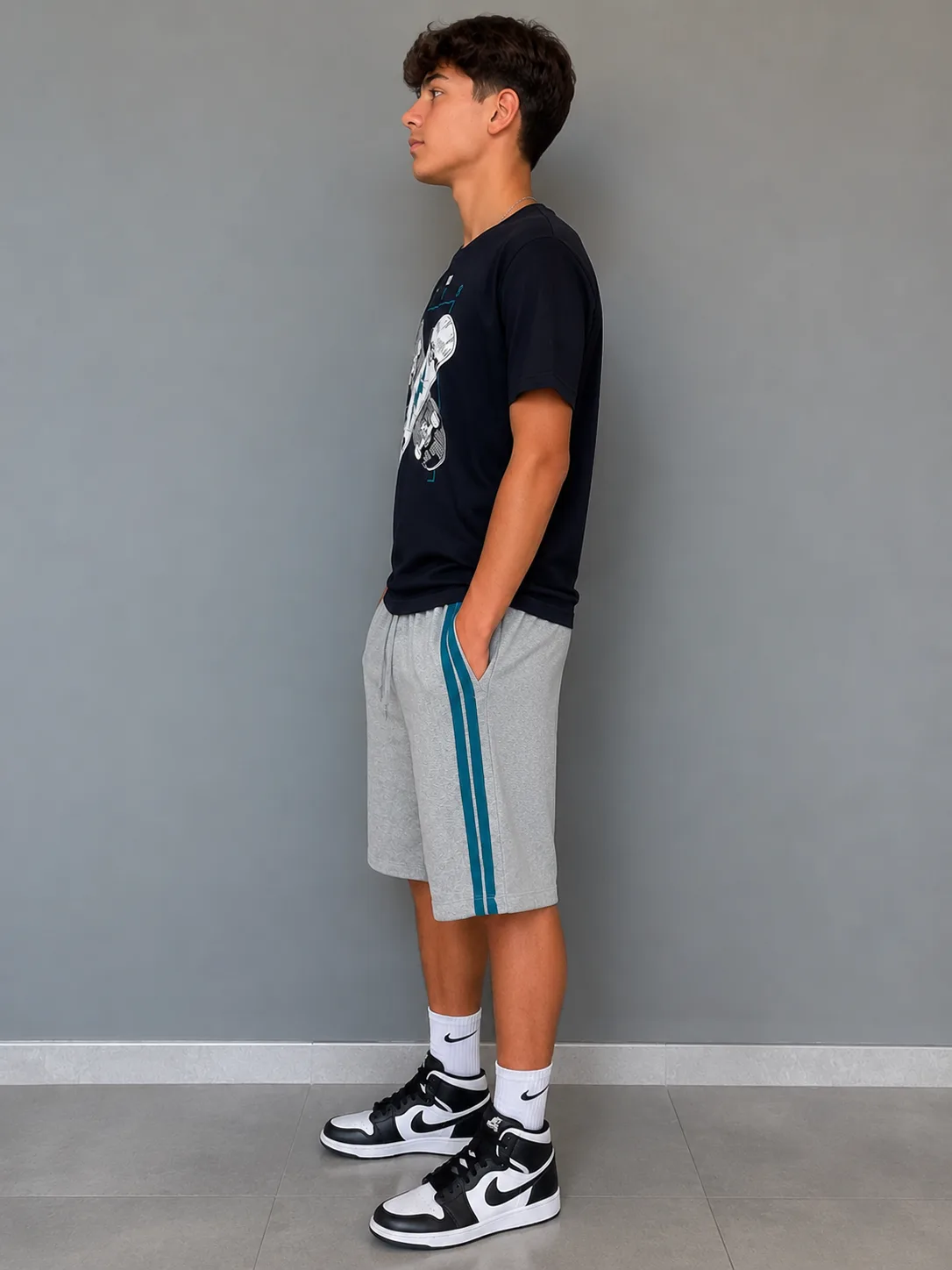Conjunto Juvenil Masculino Moda infantil Variadas da Loja Precinho10 lado/costas