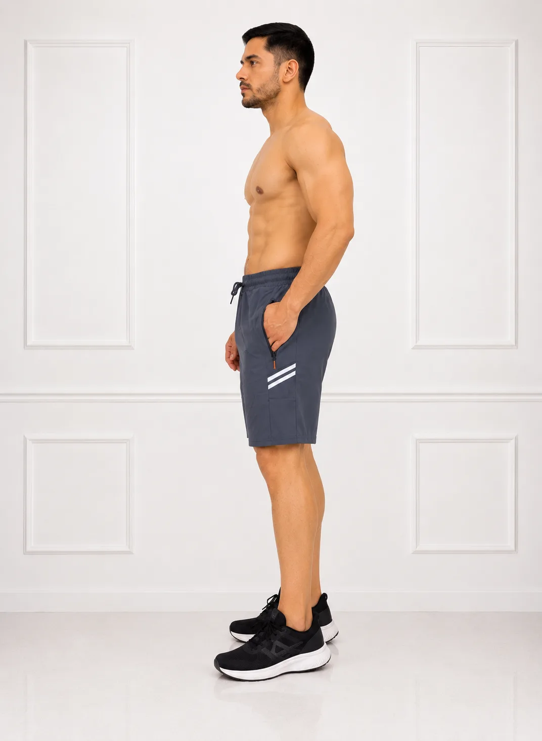 Short Masculino Esportivo Moda masculina Variadas da Loja Precinho10 lado/costas