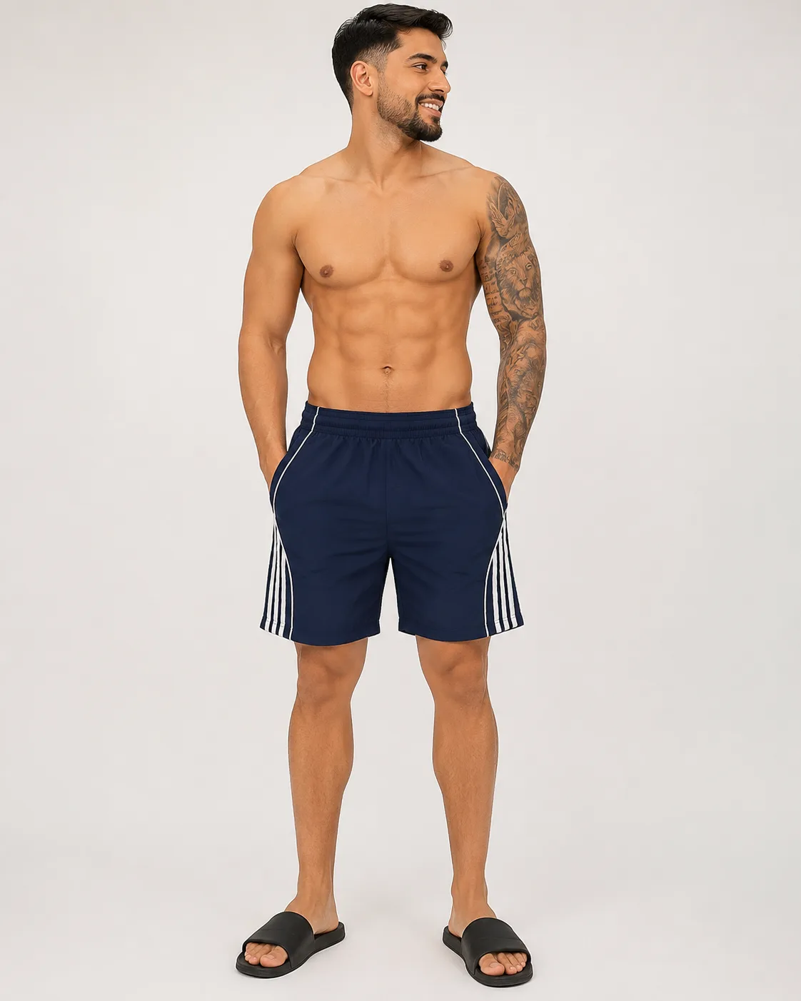 Short Masculino Tactel Bolso com Zíper Moda masculina Variadas da Loja Precinho10